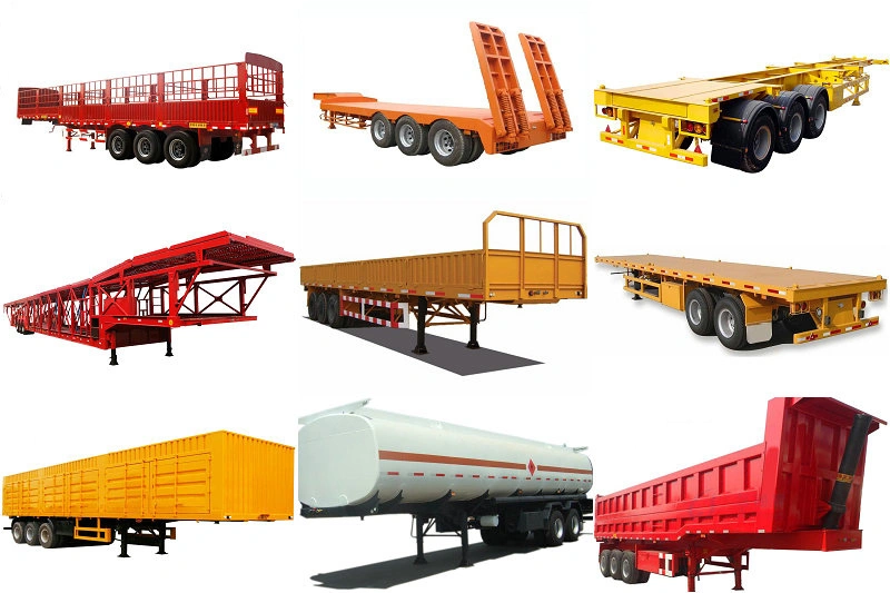 Good Quality 2/3 Axle Fence Cargo Trailers/Flatbed Full Trailer