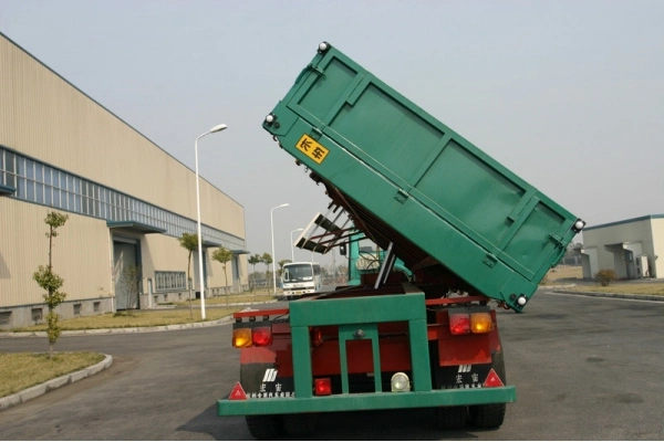 China 3 Axle Side Dump Semi Trailer Sidetipping Trailer for Sale