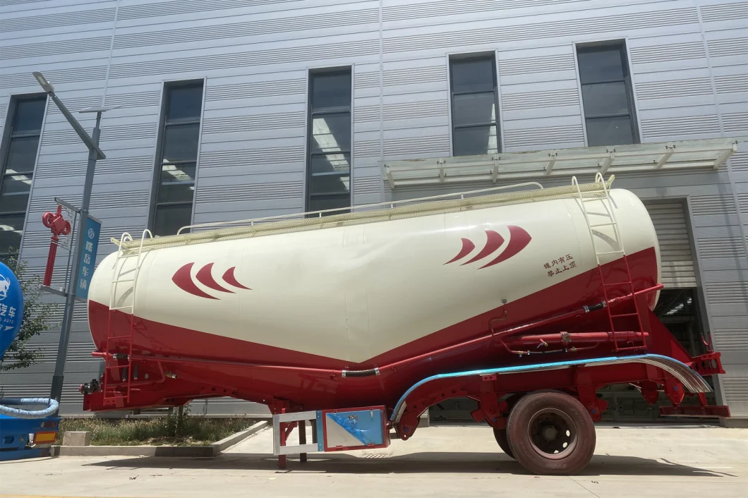 Vehicle Master Tri-Axle W Shaped 45cbm Dry Powder Bulk Cement Material Tanker Semi Truck Trailer Bulk Cement Trailer