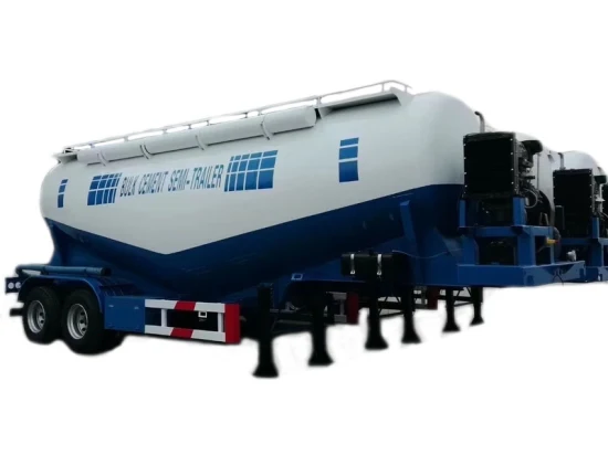 Reboque de transporte de pó de 2/3 eixos de vendas com desconto usado para transportar reboque de tanque de cimento a granel PE ABS PP partícula granulada