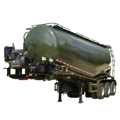 3 eixos 40cbm 60 toneladas reboque de caminhão-tanque de cimento a granel resistente