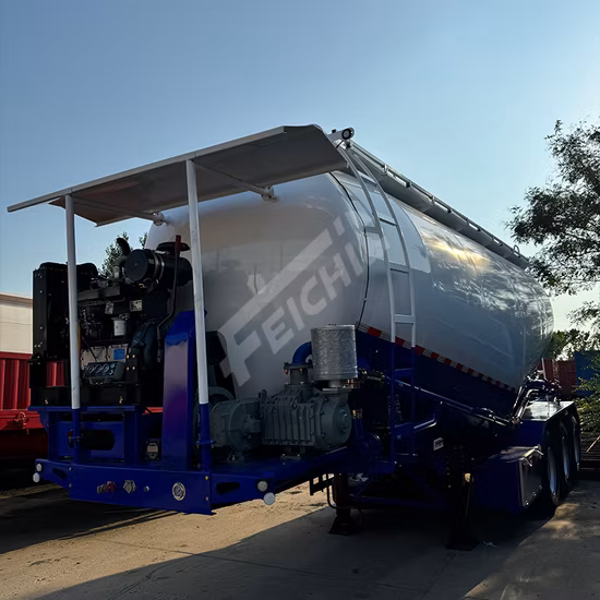 2 3eixos Reboque de Cimento a Granel de Farinha Reboque de Silo de Cimento Turco 80tons 50t 60tons Reboque de Caminhão Trator de Cimento para Venda