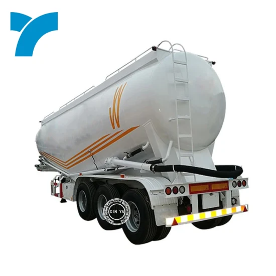 Caminhão-tanque de cimento a granel China 40 Cbm Semi-reboque Tanque de pó seco a granel Silo Caminhão